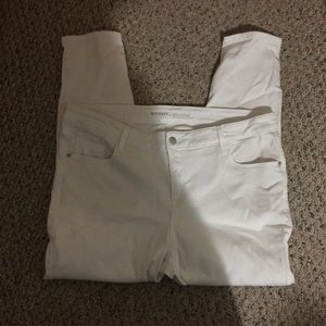 White Old Navy Skinny Jeans